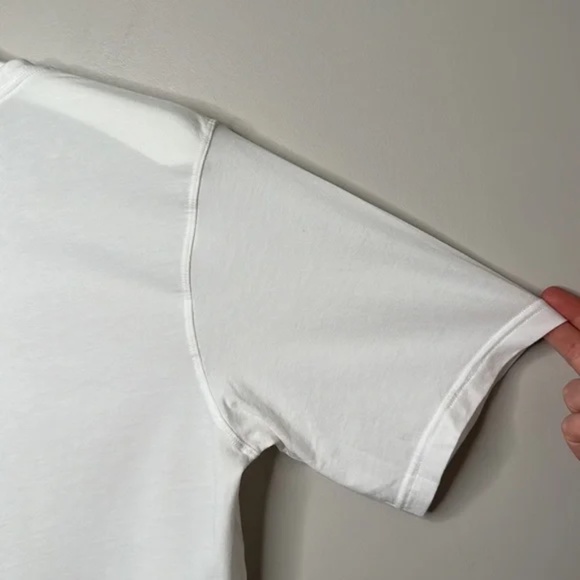 Lululemon Cortes Crop T-Shirt Logo White Special Edition - Picture 12 of 12